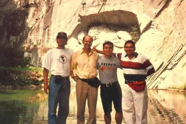 Day trip to Lucerne: at the Lion's Monument